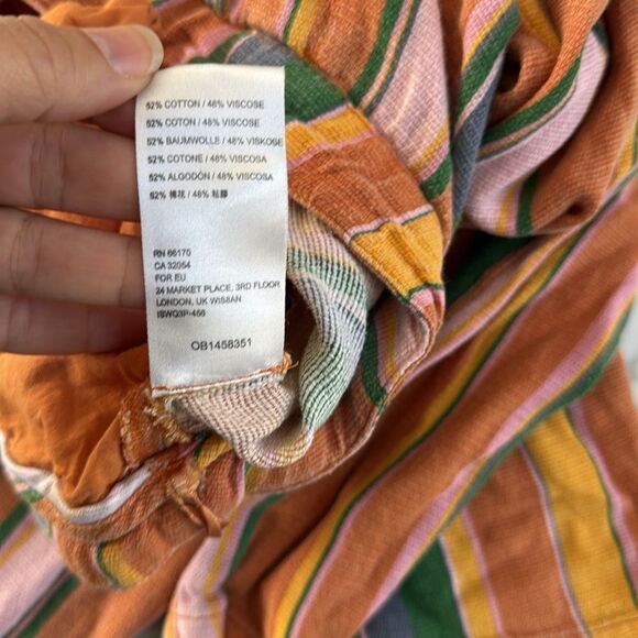 FREE PEOPLE La Paz Slim Striped Crop Pants Size 2 - Picture 12 of 12